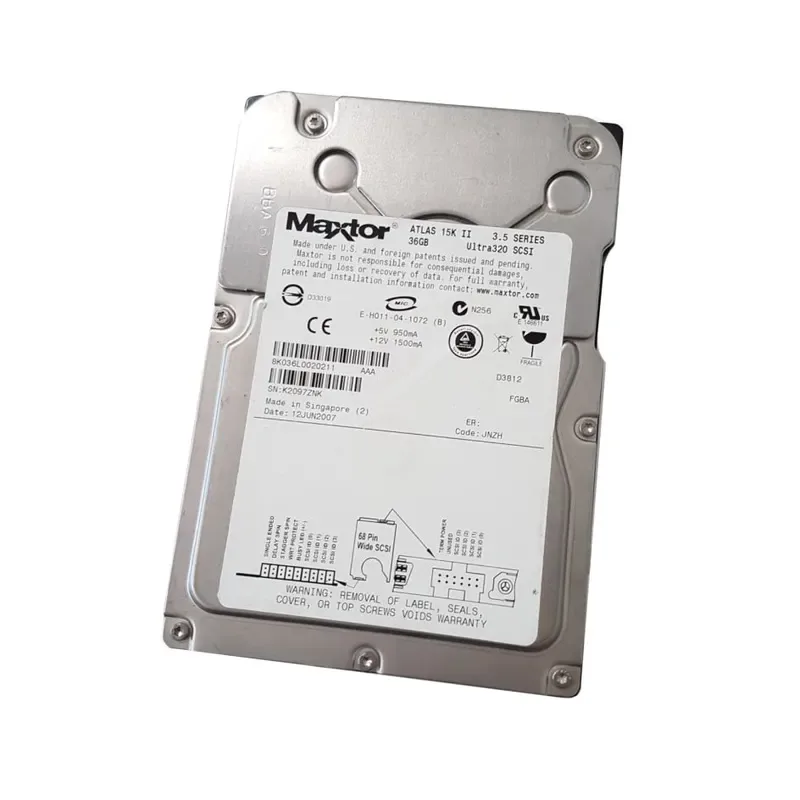 8K036L0 - Maxtor 36GB 15000RPM Ultra-320 SCSI 8MB Cache 68-Pin 3.5-inch Hard Drive
