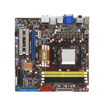 90-MIB5I0-G0AAY00Z - ASUS M3A78-EM Desktop Board AMD 780G HyperTransport Technology Socket AM2+ 2600MHz, 1000MHz, 800MHz HT 8GB DDR2 SDRAM DDR2-1066/PC2-8500, DDR2-800/PC2-6400, DDR2-667/PC2-5300 CrossFireX ┬╡ATX