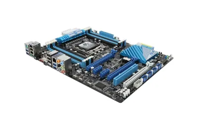 90-MIBHE0-G0EAY0 - Asus P9X79 Desktop Motherboard Intel X79 Express Chipset Socket LGA-2011 ATX 1 x Processor Support 64GB DDR3 SDRAM Maximum RAM SLI, CrossFireX Support Serial ATA/300, Serial ATA/600 Yes Controller 3 x PCIe x16 Slot 4 x USB 3.0 Port
