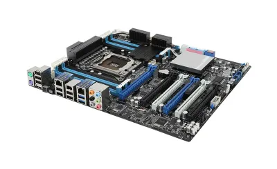 90-MSVDR0-G0UAY00Z - Asus P9X79 WS Workstation Motherboard Intel Socket LGA-2011 SSI CEB 1 x Processor Support 64GB DDR3 SDRAM Maximum RAM SLI, CrossFireX Support Serial ATA/600, Serial ATA/300 Yes Controller 6 x PCIe x16 Slot 2 x USB 3.0 Port