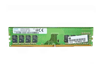 900315-591 - HP 8GB DDR4-2400MHz PC4-19200 non-ECC Unbuffered CL17 288-Pin DIMM Single Rank Memory Module