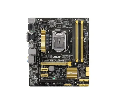 90MB0EF0-M0EAY0 - Asus Z87M-PLUS Desktop Motherboard Intel Z87 Express Chipset Socket H3 LGA-1150