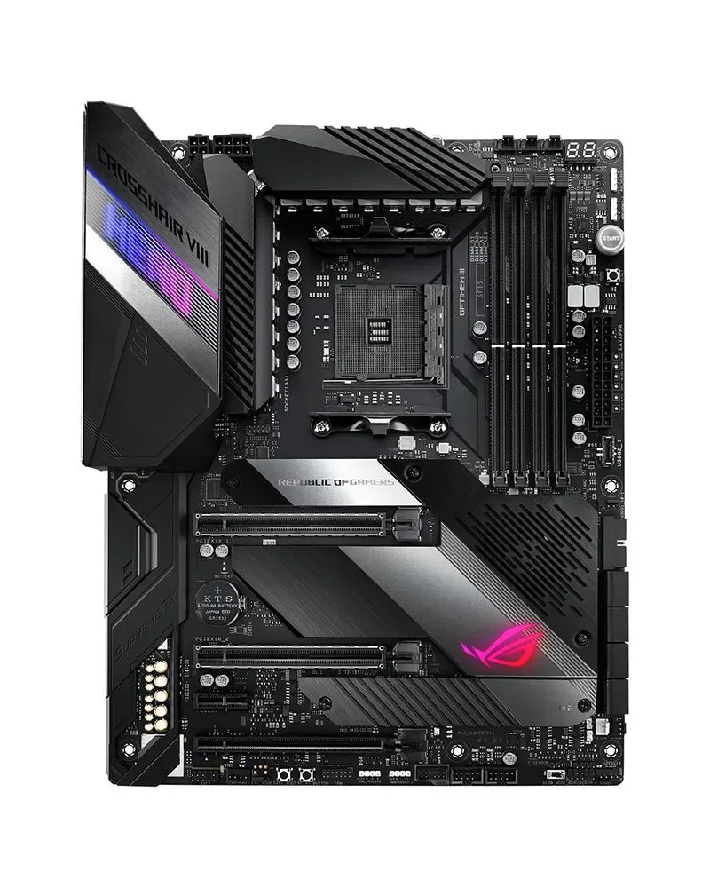 90MB1100-M0EAY0 - Asus ROG Crosshair VIII Hero Desktop Motherboard AMD X570 Chipset Socket AM4