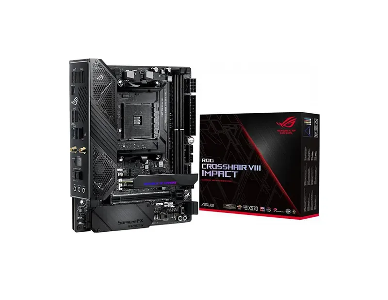 90MB11Q0-M0AAY0 - Asus ROG Crosshair VIII Impact Desktop Motherboard AMD X570 Chipset Socket AM4