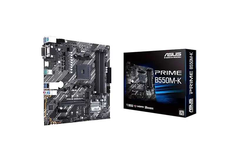 90MB14V0-M0EAY0 - Asus Prime B550M-K Desktop Motherboard AMD B550 Chipset Socket AM4