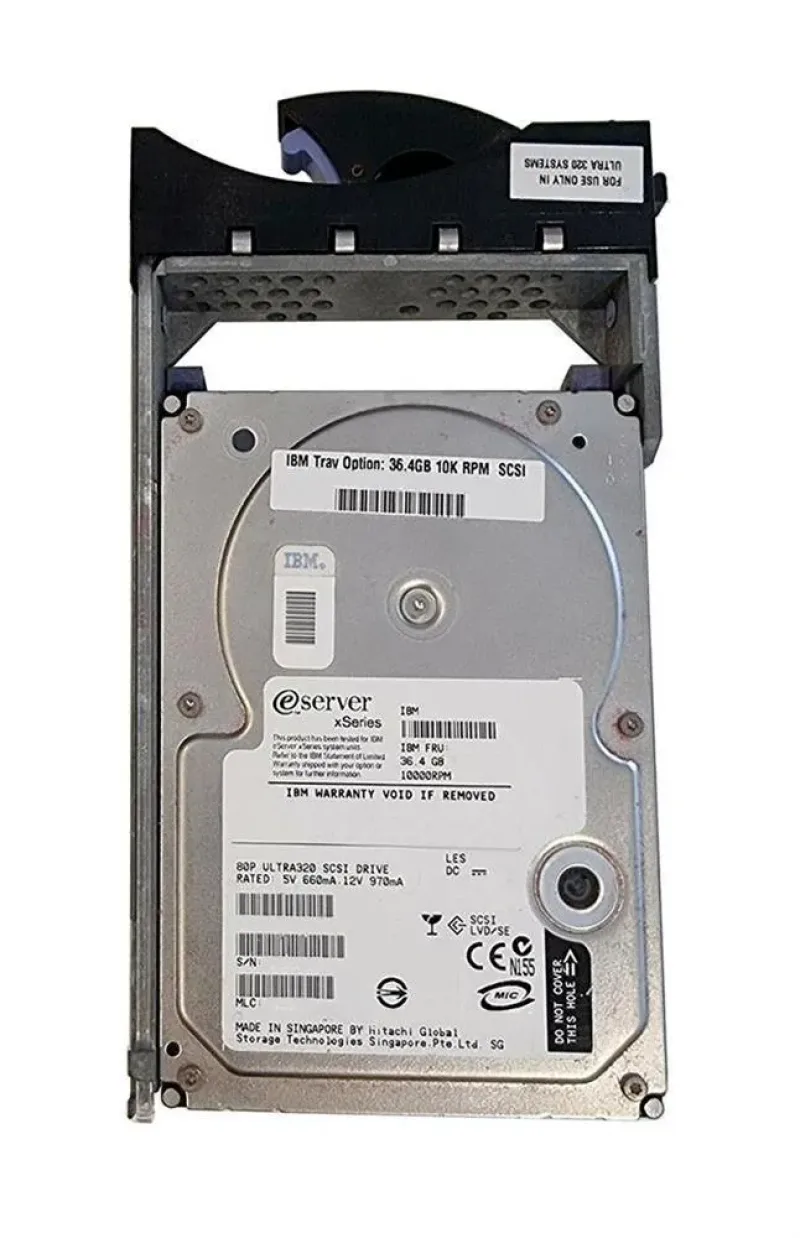 90P1304 - IBM 36.4GB 15000RPM Ultra-320 SCSI SSL 3.5-inch Hot Swapable Hard Disk Drive