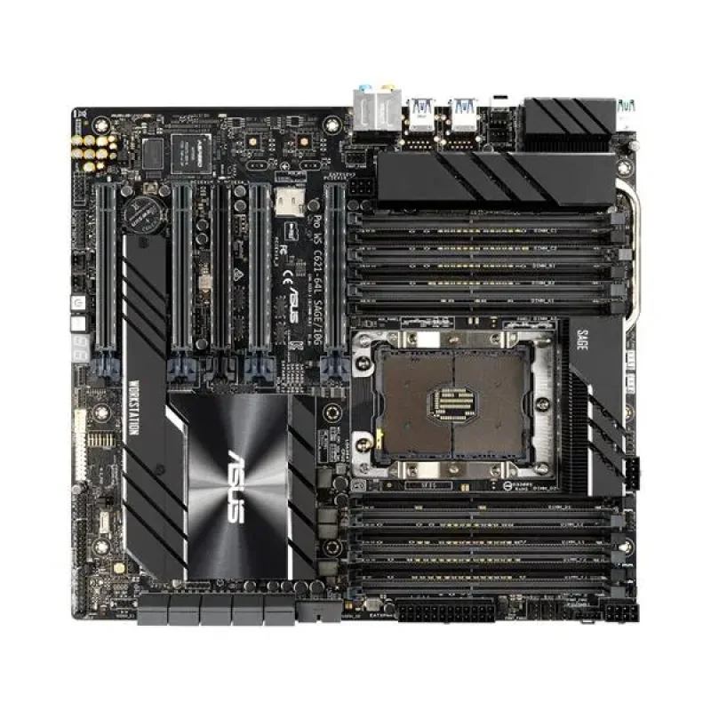 90SW00S0-M0EAY0 - Asus Pro WS C621-64L SAGE/10G Workstation Motherboard Intel C621 Chipset Socket P LGA-3647
