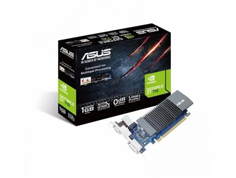 90YV0AL0-M0NA00 - Asus GT710-SL-1GD5 GeForce GT 710 Graphic Card 954MHz Core 1GB GDDR5 PCI Express 2.0
