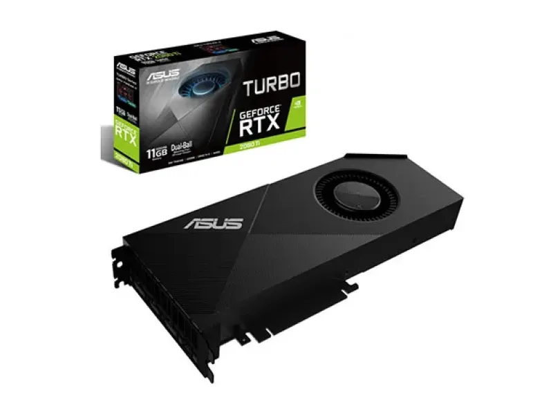 90YV0C40-M0NM00 - Asus TURBO-RTX2080TI-11G GeForce RTX 2080 Ti Graphic Card 1350MHz Core 1545MHz Boost Clock 11GB GDDR6 PCI Express 3.0 Dual Slot Space Required