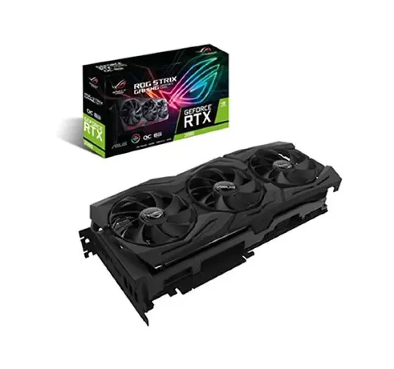 90YV0C60-M0NM00 - ASUS ROG Strix ROG-STRIX-RTX2080-O8G-GAMING GeForce RTX 2080 Graphic Card 1515MHz Core 1710MHz Boost Clock 8GB GDDR6 PCI Express 3.0 Triple Slot Space Required