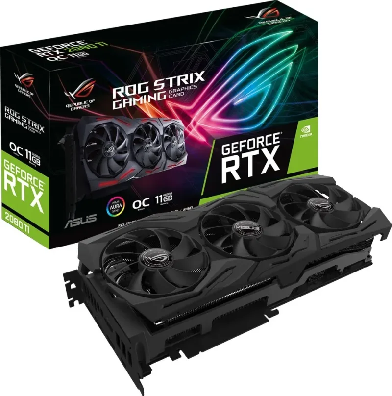 90YV0CC0-MTNM00 - Asus ROG Strix ROG-STRIX-RTX2080TI-O11G-GAMING GeForce RTX 2080 Ti Graphic Card 11GB GDDR6