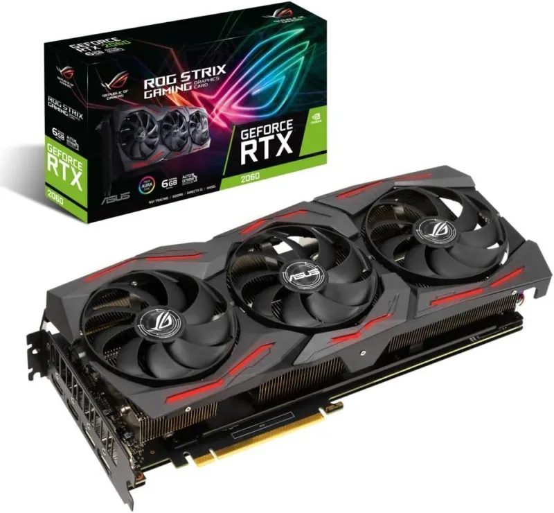 90YV0CI1-M0NA00 - ASUS ROG Strix ROG-STRIX-RTX2060-A6G-GAMING GeForce RTX 2060 Graphic Card 1395MHz Core 1740MHz Boost Clock 6GB GDDR6