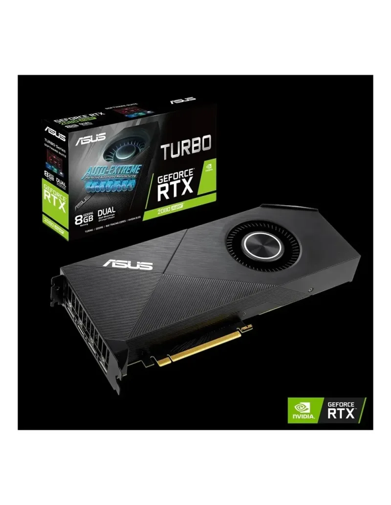 90YV0CL4-M0NM00 - Asus Turbo TURBO-RTX2080-8G-EVO GeForce RTX 2080 Graphic Card 8GB GDDR6