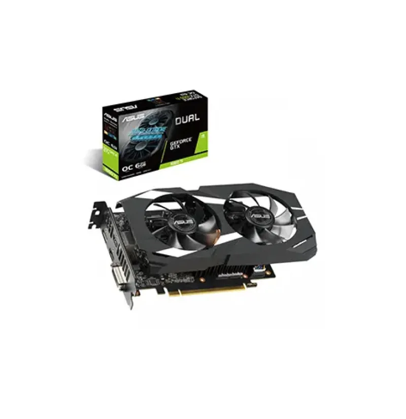 90YV0CT2-M0NA00 - Asus Dual DUAL-GTX1660TI-O6G GeForce GTX 1660 Ti Graphic Card 1 GPUs 1530MHz Core 1830MHz Boost Clock 6GB GDDR6 PCI Express 3.0 x16
