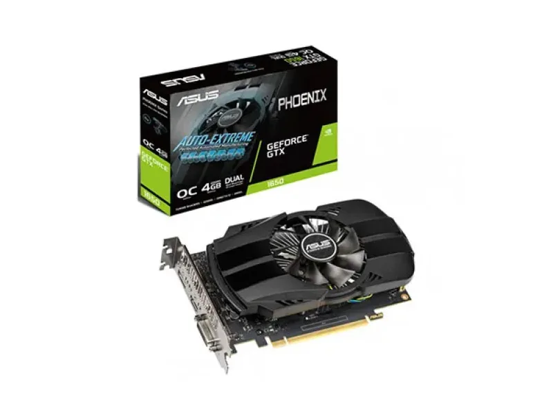 90YV0CV0-M0NA00 - ASUS Phoenix PH-GTX1650-O4G GeForce GTX 1650 Graphic Card 1485MHz Core 4GB GDDR5 PCI Express 3.0 Dual Slot Space Required