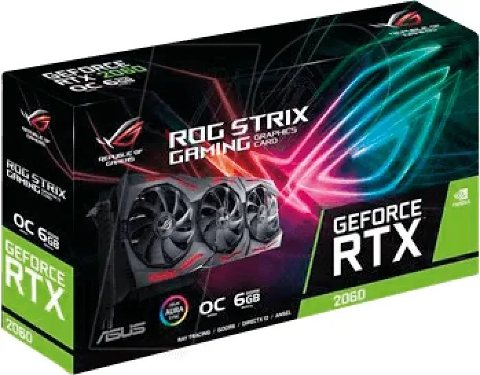 90YV0D20-M0NA00 - Asus ROG Strix ROG-STRIX-RTX2060-O6G-EVO-GAMING GeForce RTX 2060 Graphic Card 6GB GDDR6