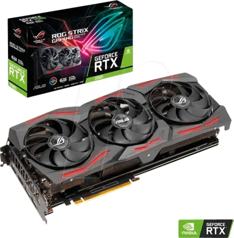 90YV0D22-M0NA00 - Asus ROG Strix ROG-STRIX-RTX2060-6G-EVO-GAMING GeForce RTX 2060 Graphic Card 6GB GDDR6
