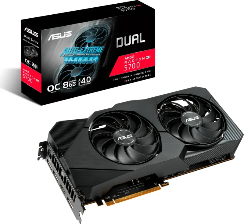90YV0DA2-M0NA00 - Asus Dual DUAL-RX5700XT-O8G-EVO Radeon RX 5700 XT Graphic Card 8GB GDDR6