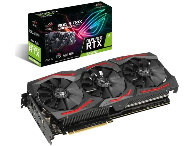 90YV0DG1-M0NA00 - ASUS ROG Strix ROG-STRIX-RTX2060S-A8G-GAMING GeForce RTX 2060 SUPER Graphic Card 8GB GDDR6