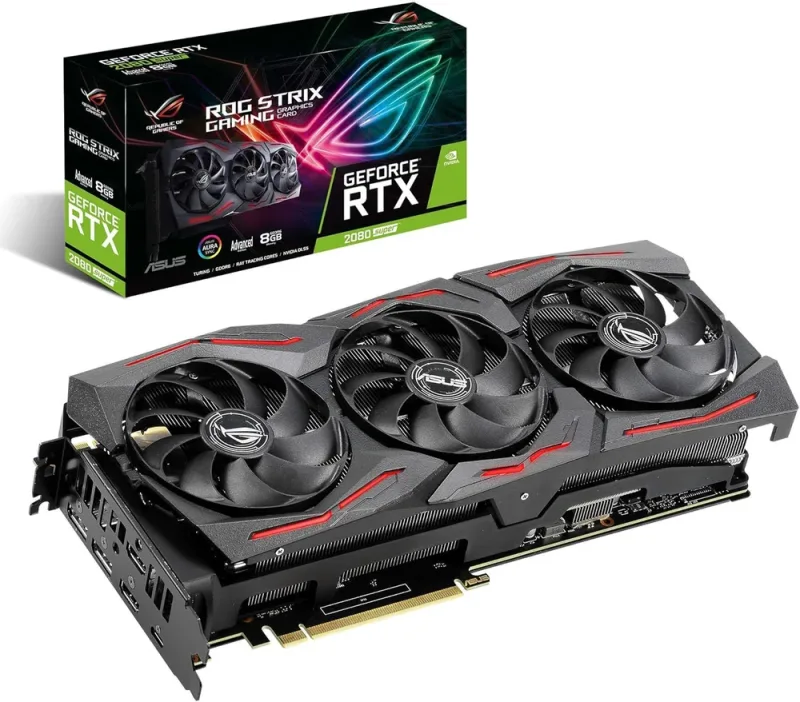 90YV0DH2-MTNM00 - Asus ROG Strix ROG-STRIX-RTX2080S-8G-GAMING GeForce RTX 2080 SUPER Graphic Card 8GB GDDR6