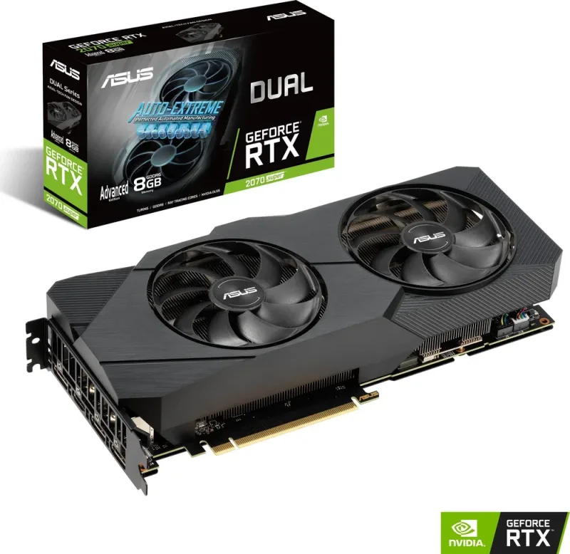 90YV0DK3-M0NA00 - Asus Dual DUAL-RTX2070S-8G-EVO GeForce RTX 2070 SUPER Graphic Card 8GB GDDR6