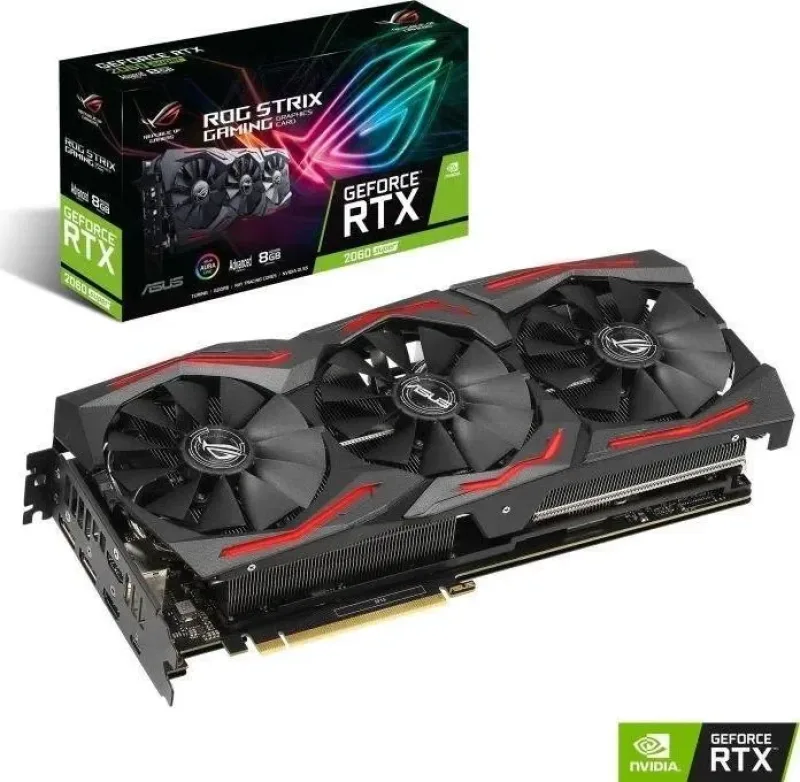 90YV0DQ2-M0NA00 - Asus ROG Strix ROG-STRIX-RTX2060S-8G-EVO-GAMING GeForce RTX 2060 SUPER Graphic Card 8GB GDDR6