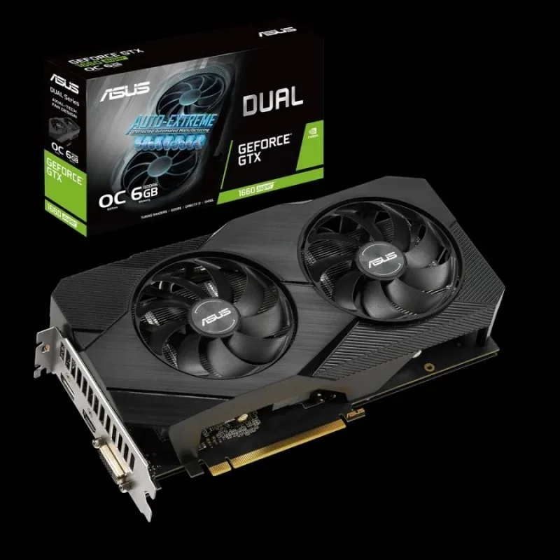 90YV0DS5-M0NA00 - Asus Dual DUAL-GTX1660S-6G-EVO GeForce GTX 1660 SUPER Graphic Card 6GB GDDR6