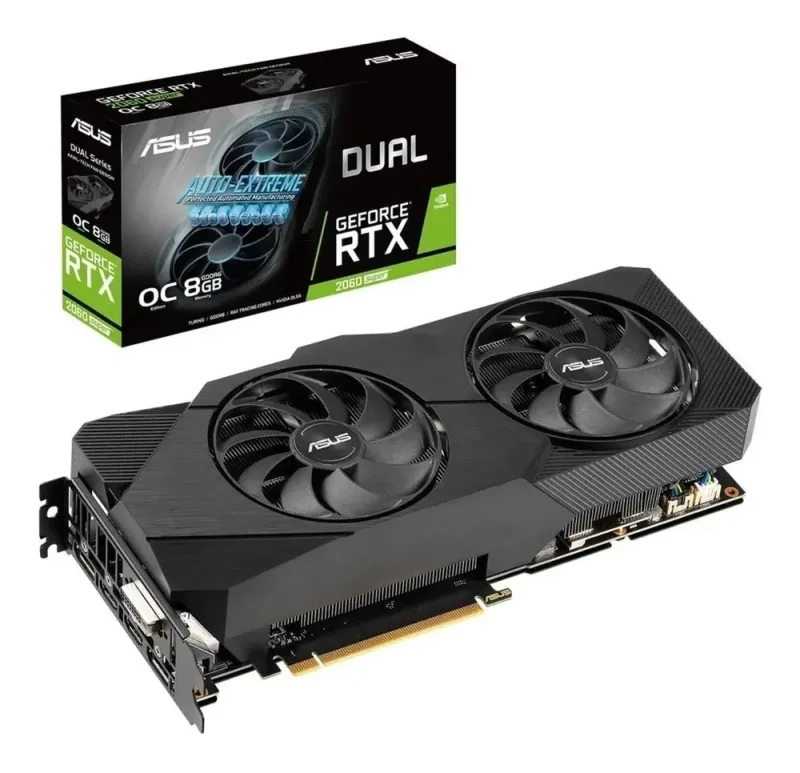 90YV0DZ2-M0NA00 - Asus Dual DUAL-RTX2060S-8G-EVO-V2 GeForce RTX 2060 SUPER Graphic Card 8GB GDDR6
