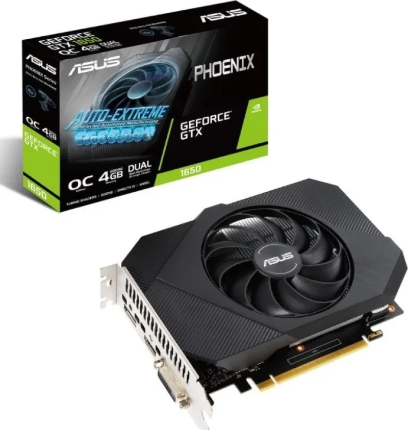 90YV0EH2-M0NA00 - Asus Phoenix PH-GTX1650-O4GD6 GeForce GTX 1650 Graphic Card 4GB GDDR6