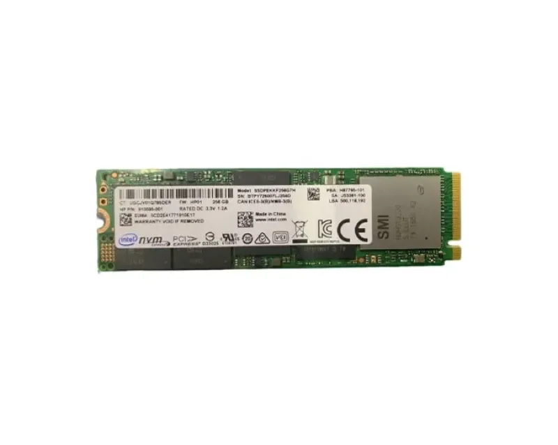 910595-001 - HP / Intel Pro 6000p 256GB Triple-Level Cell PCI Express 3x4 (NVMe) M.2 2280 Solid State Drive