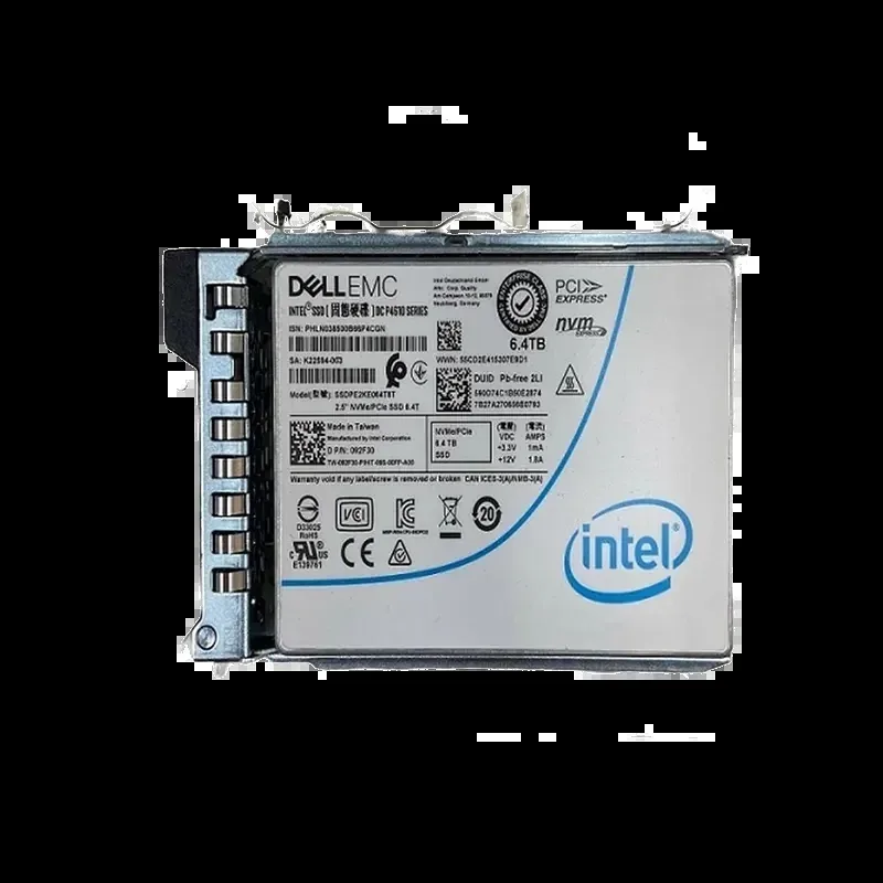 Dell 92F30 Dell 092F30 / 92F30 DC P4610 Series 6.4TB Triple-Level Cell PCI Express NVMe 3.1 x4 Mixed Use U.2 2.5-Inch Solid State Drive