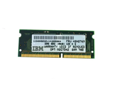 92G7342 - IBM 32MB EDO non-ECC Unbuffered 144-Pin SoDimm Memory Module