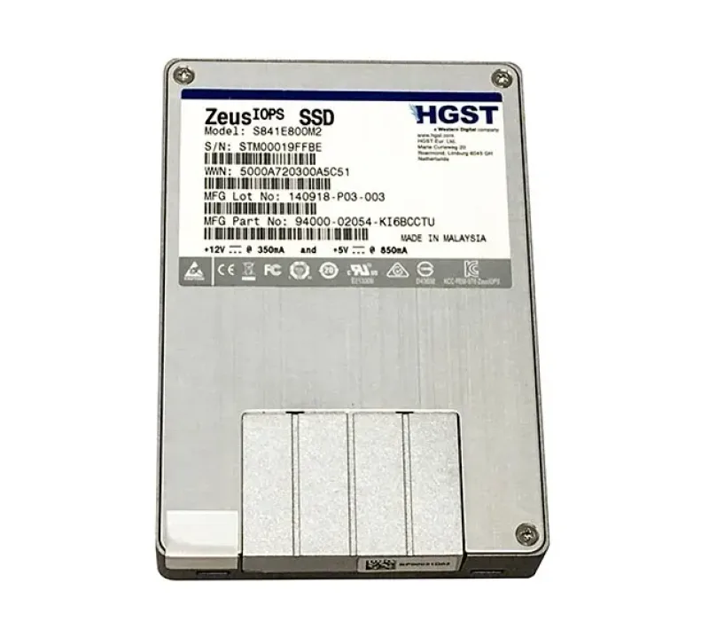 94000-02054-KI6BCCTU - HGST Zeus IOPS 800GB SAS 6Gb/s 2.5-inch Solid State Drive