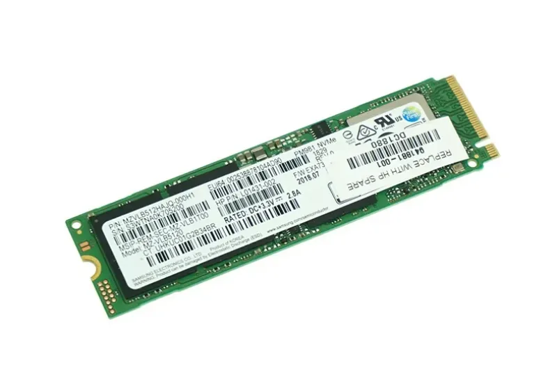 941881-001 - HP 512GB Triple-Level Cell PCI-Express 3.0 x v NVMe M.2 2280 Solid State Drive