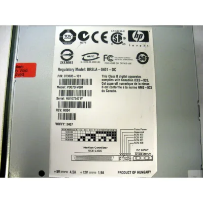 973605-101 - HP 400/800 Ultrium 960 LTO-3 SCSI LVD Single Ended Internal Tape Drive for HP MSL6000 Tape Library
