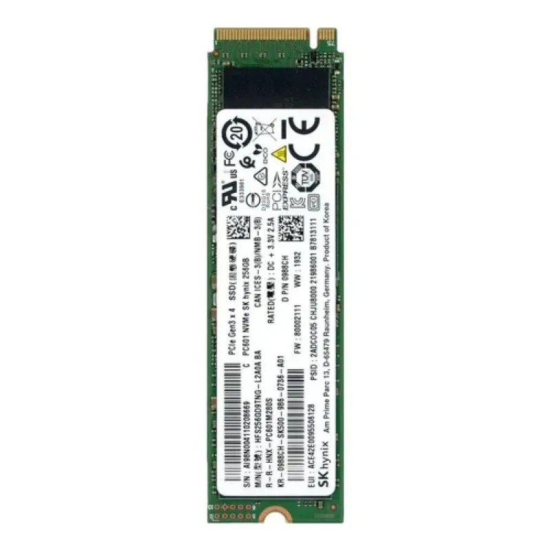 Dell 988CH Dell 0988CH / 988CH 256GB PCI Express NVMe 3.0 x4 M.2 2280 Solid State Drive. In Stock