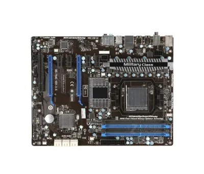 990FXA-GD65 - MSI Desktop Motherboard AMD Socket AM3+ ATX 1 x Processor Support 32GB DDR3 SDRAM Maximum RAM SLI, CrossFire, CrossFireX Support Serial ATA/600 Yes Controller No 2 x PCIe x16 Slot 2 x USB 3.0 Port
