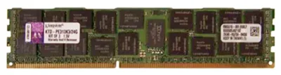 9965516-001 - Kingston Technology 8GB DDR3-1333MHz PC3-10600 ECC Registered CL9 240-Pin DIMM 1.35V Low Voltage Dual Rank Memory Module