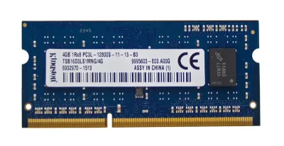 9995603-E03-A00G - Kingston 4GB PC3-12800 DDR3-1600MHz non-ECC Unbuffered CL11 SoDIMM 1.35V Memory Module