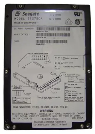 9A4003-317 - Seagate Medalist 1220 722MB 4500RPM IDE/ATA 3.5-inch Hard Drive