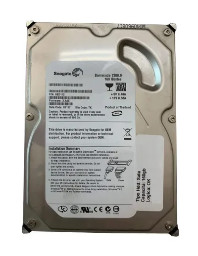 9BD112-910 - Seagate 160GB 7200RPM SATA 3Gb/s 2MB Cache 3.5-inch Hard Drive