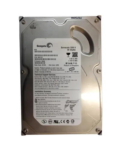 9BD131-515 - Seagate 80GB 7200RPM SATA 3Gb/s 8MB Cache 3.5-inch Hard Drive