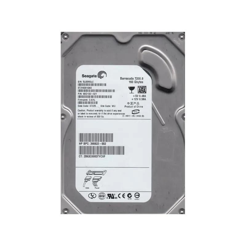 9BD132-021 - Seagate BarraCuda 7200.9 160GB 7200RPM SATA 3Gb/s 8MB Cache 3.5-inch Hard Drive