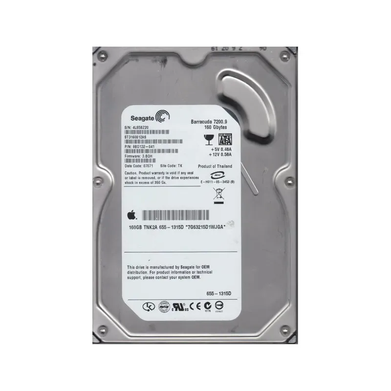 9BD132-041 - Seagate BarraCuda 7200.9 160GB 7200RPM SATA 3Gb/s 8MB Cache 3.5-inch Hard Drive