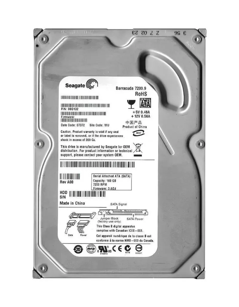 9BD132-197 - Seagate BarraCuda 7200.9 160GB 7200RPM SATA 3Gb/s 8MB Cache 3.5-inch Hard Drive