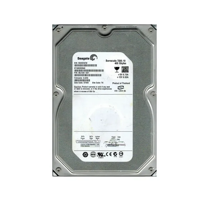 9BJ134-621 - Seagate BarraCuda 7200.1 400GB 7200RPM SATA 3Gb/s 8MB Cache 3.5-inch Hard Drive