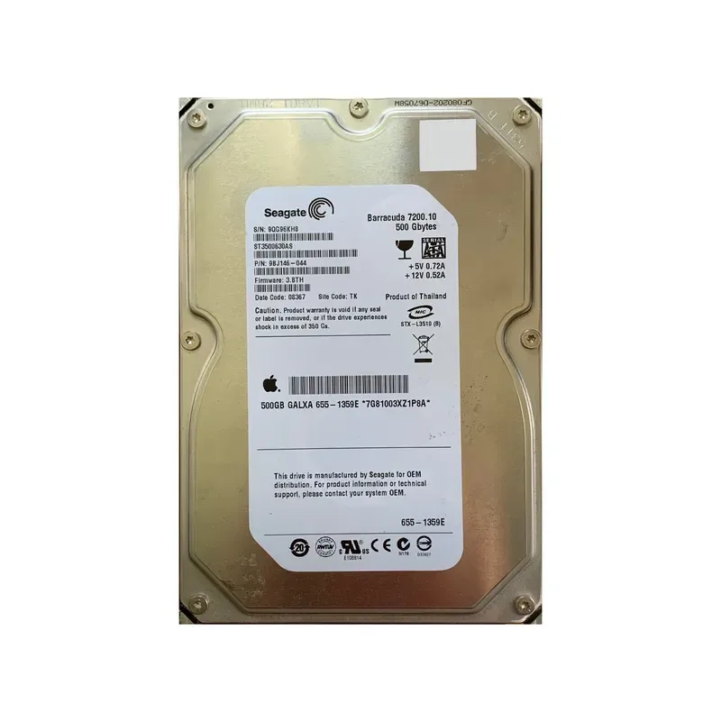 9BJ146-044 - Seagate BarraCuda 7200.1 500GB 7200RPM SATA 3Gb/s 16MB Cache 3.5-inch Hard Drive