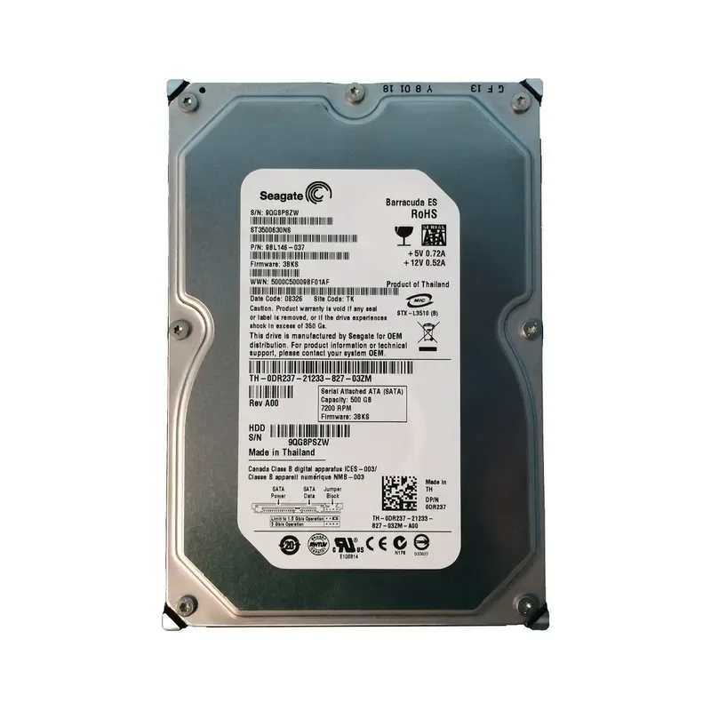 9BL146-037 - Seagate 500GB 7200RPM SATA LFF 3.5-inch Hard Drive