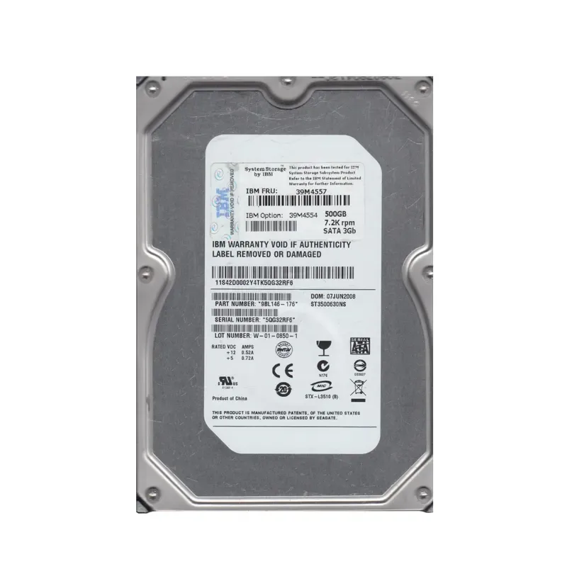 9BL146-176 - Seagate BarraCuda ES 500GB 7200RPM SATA 3Gb/s 16MB Cache 3.5-inch Hard Drive