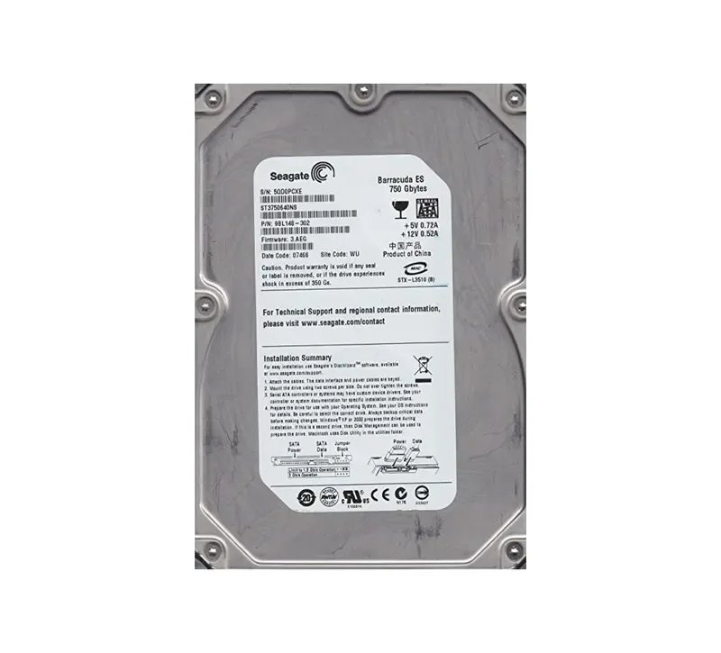 9BL148-302 - Seagate BarraCuda ES 750GB 7200RPM SATA 3Gb/s 16MB Cache 3.5-inch Hard Drive